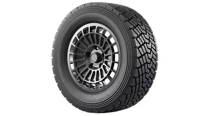 Offroad Car Wheel 1 3D model 3