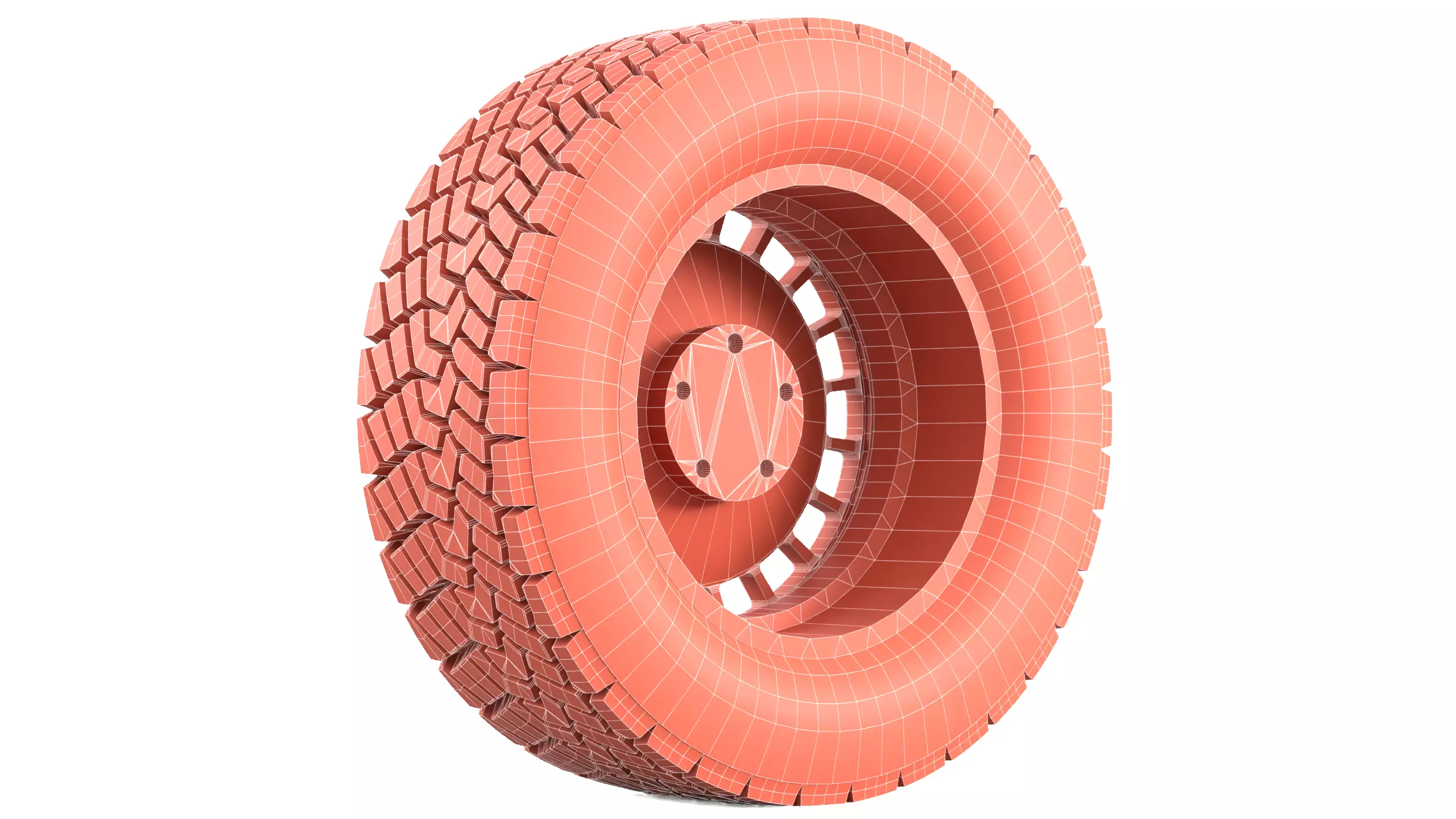 Offroad Car Wheel 1 3D model_13