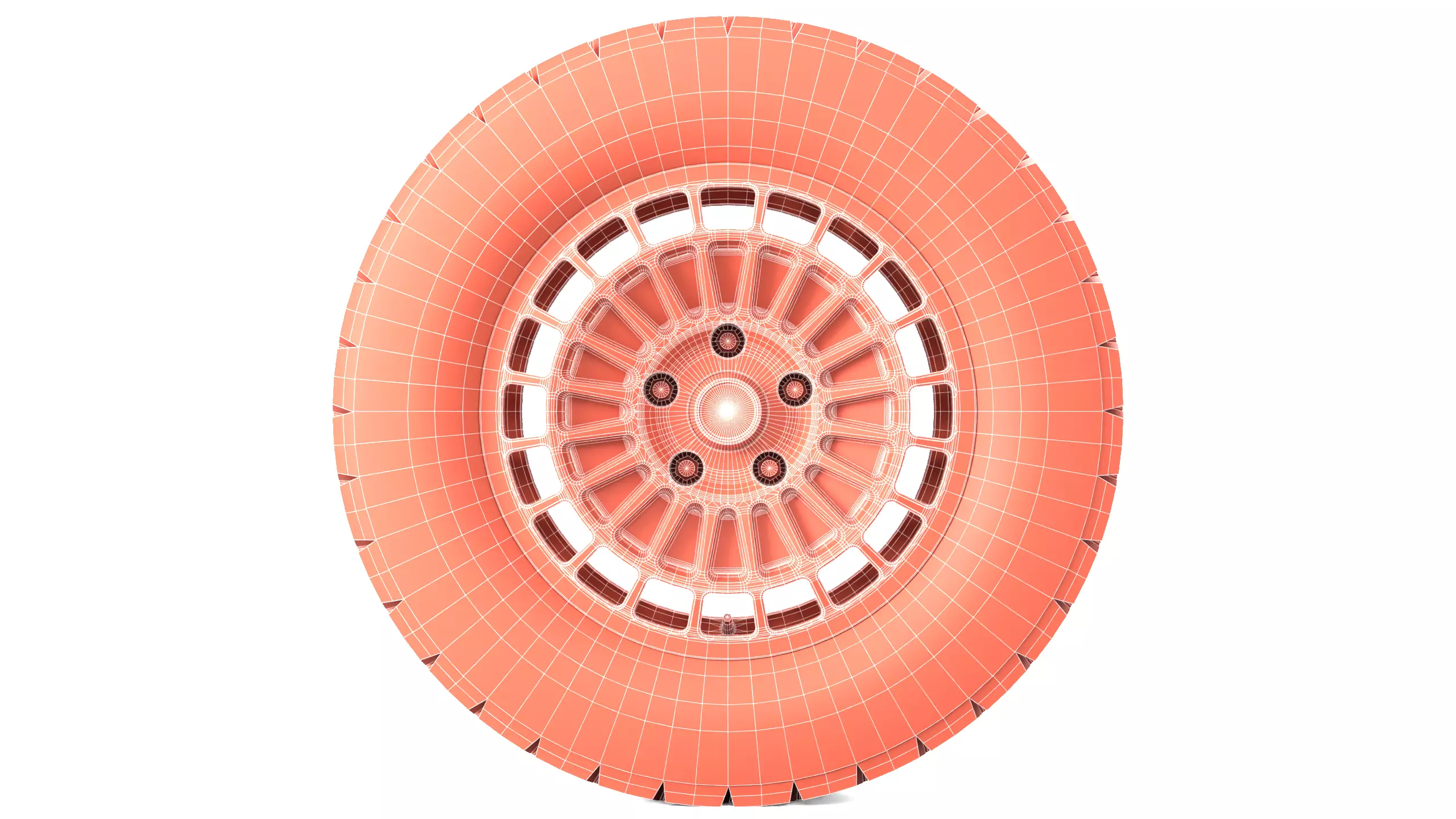 Offroad Car Wheel 1 3D model_10