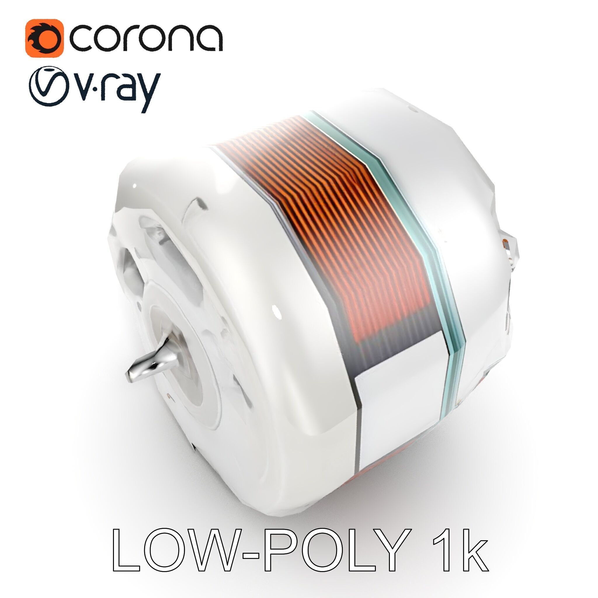 HighDetail Brushless Motor Model Pack Low-poly 3D model_20