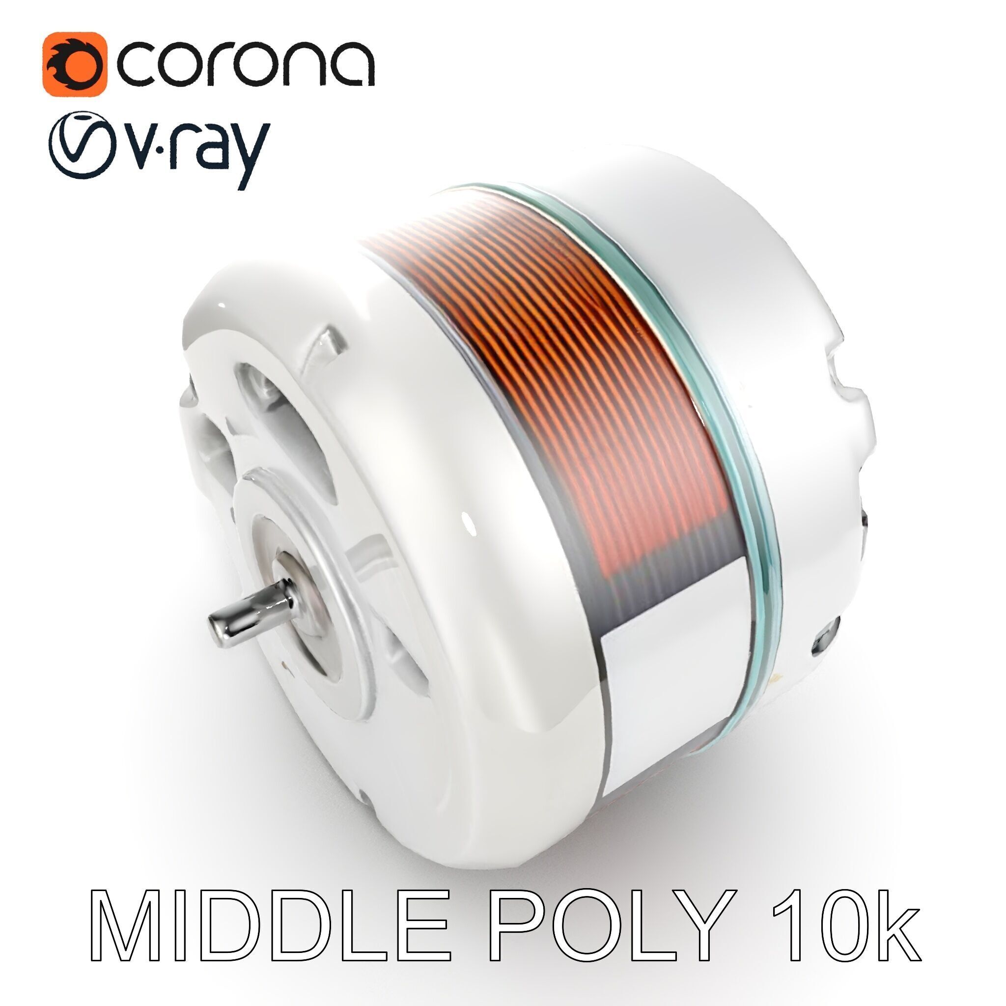 HighDetail Brushless Motor Model Pack Low-poly 3D model_11