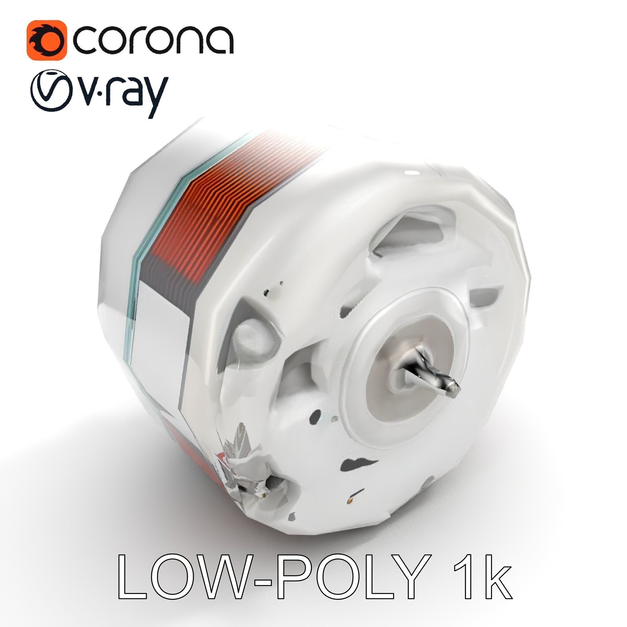 HighDetail Brushless Motor Model Pack Low-poly 3D model_10