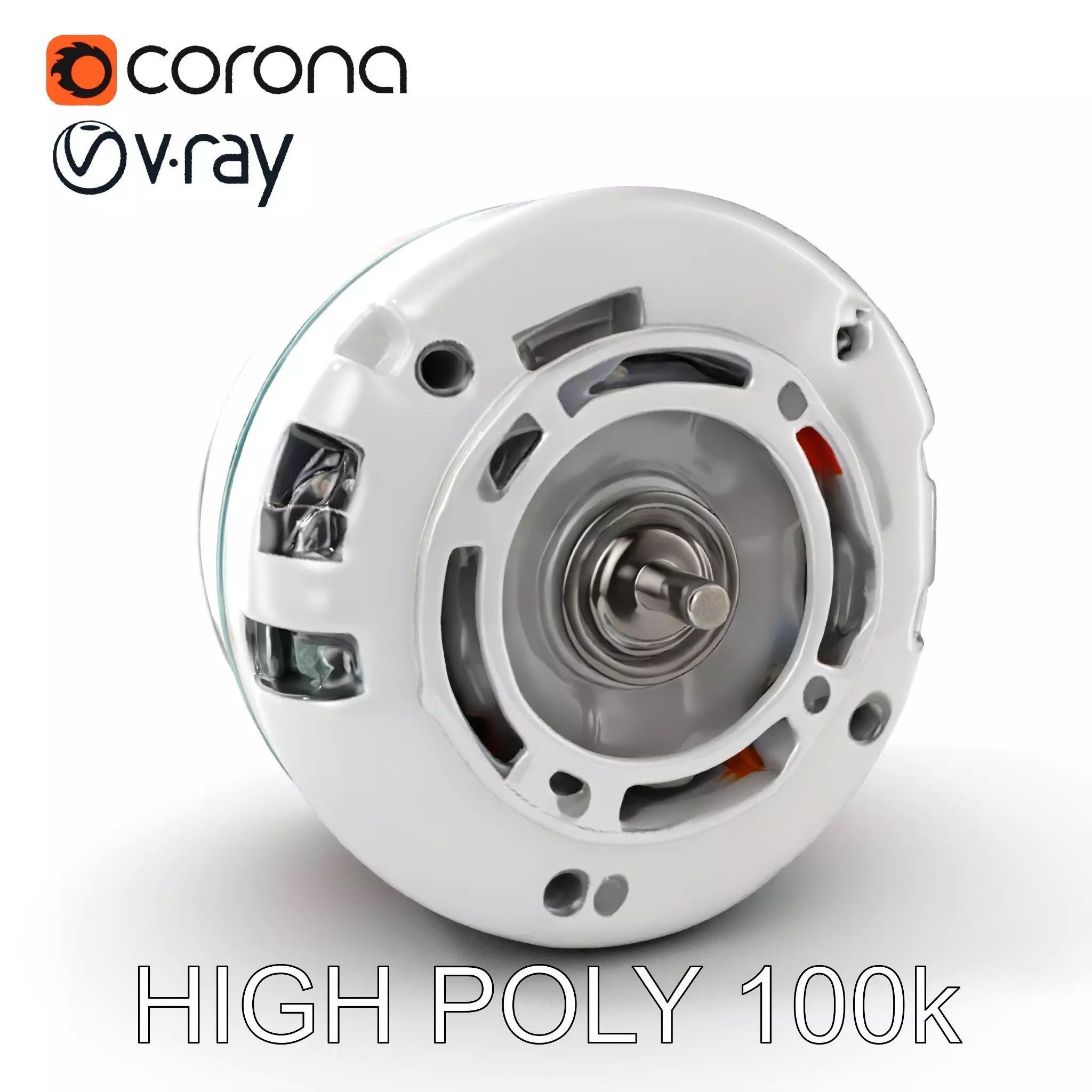 HighDetail Brushless Motor Model Pack Low-poly 3D model_0