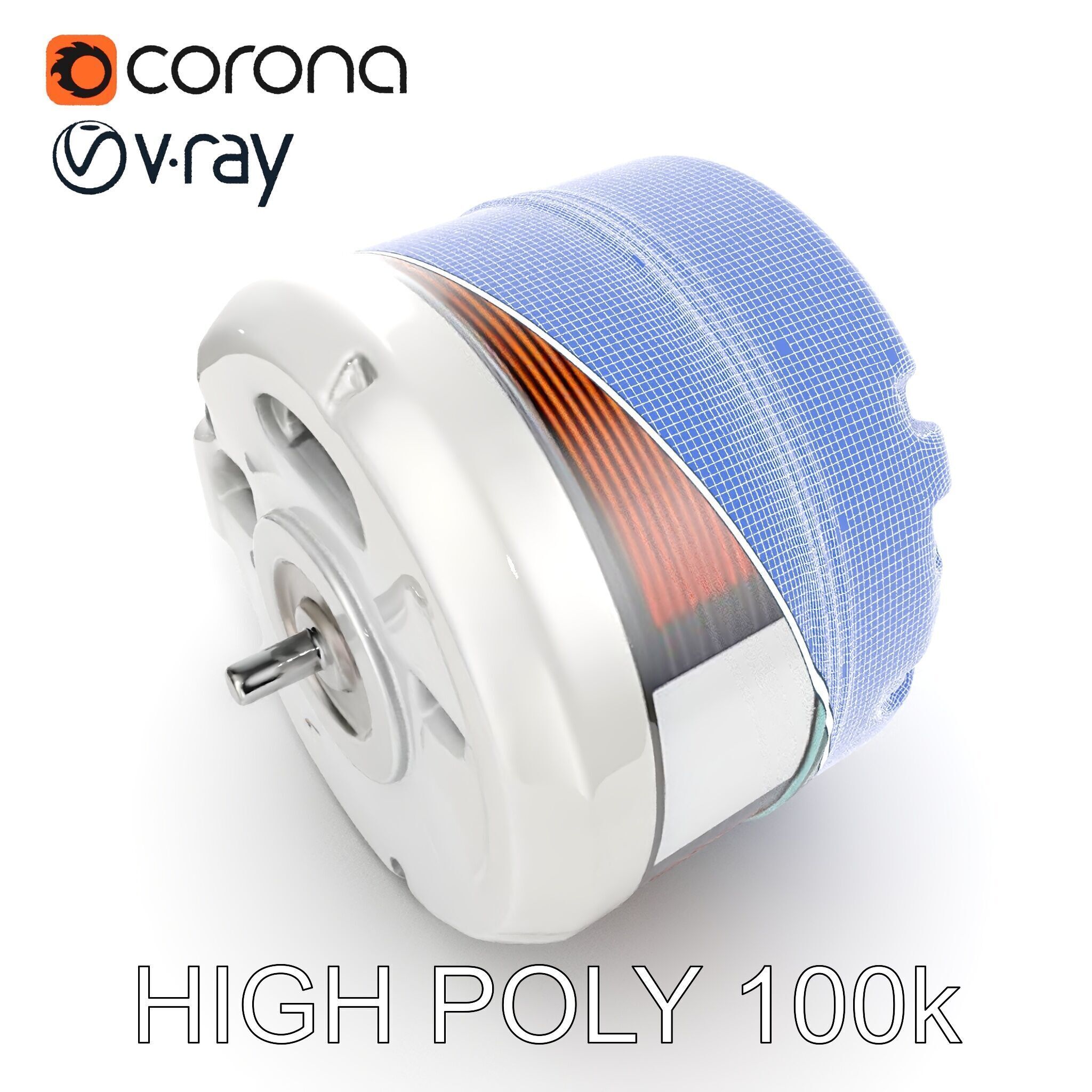 HighDetail Brushless Motor Model Pack Low-poly 3D model_24