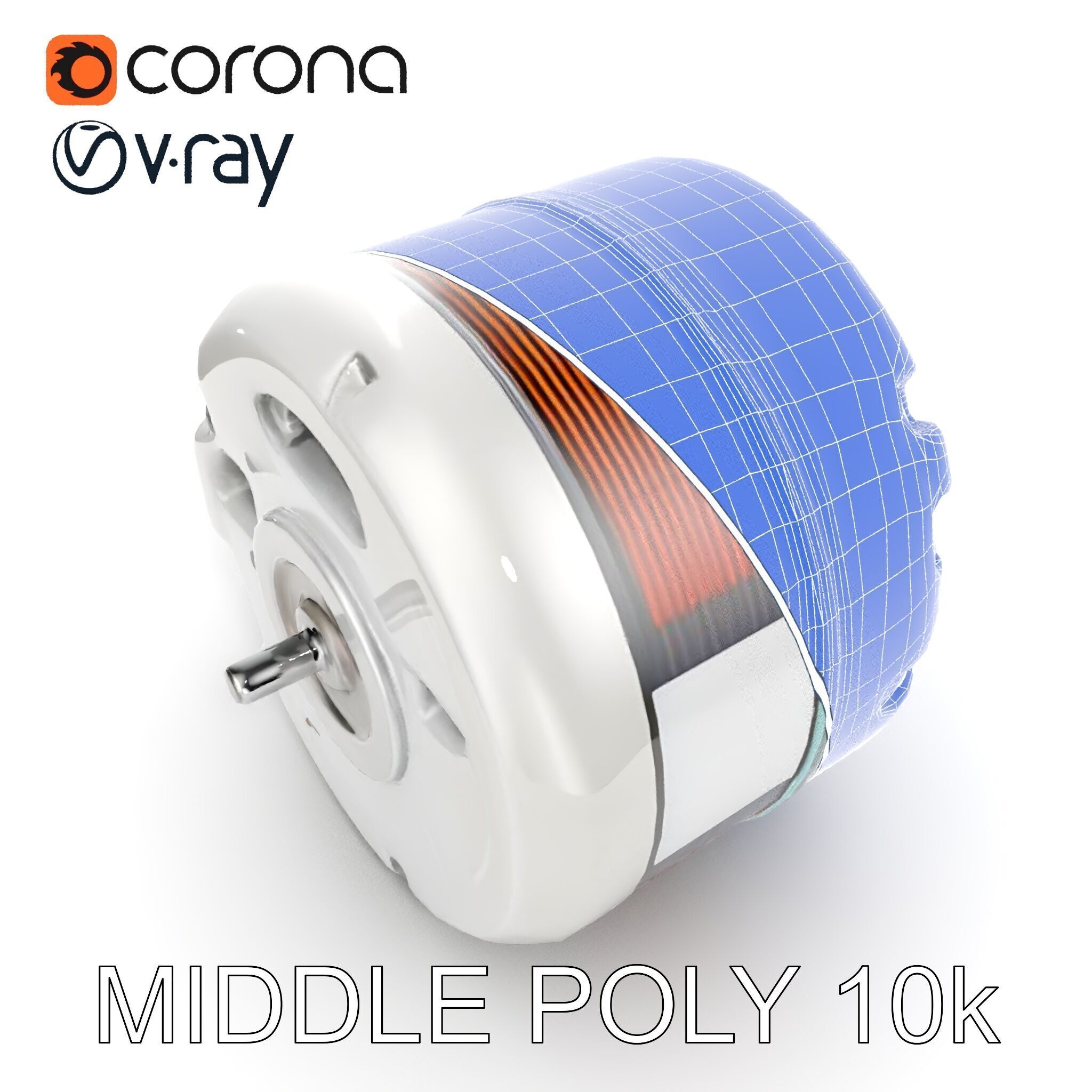 HighDetail Brushless Motor Model Pack Low-poly 3D model_25