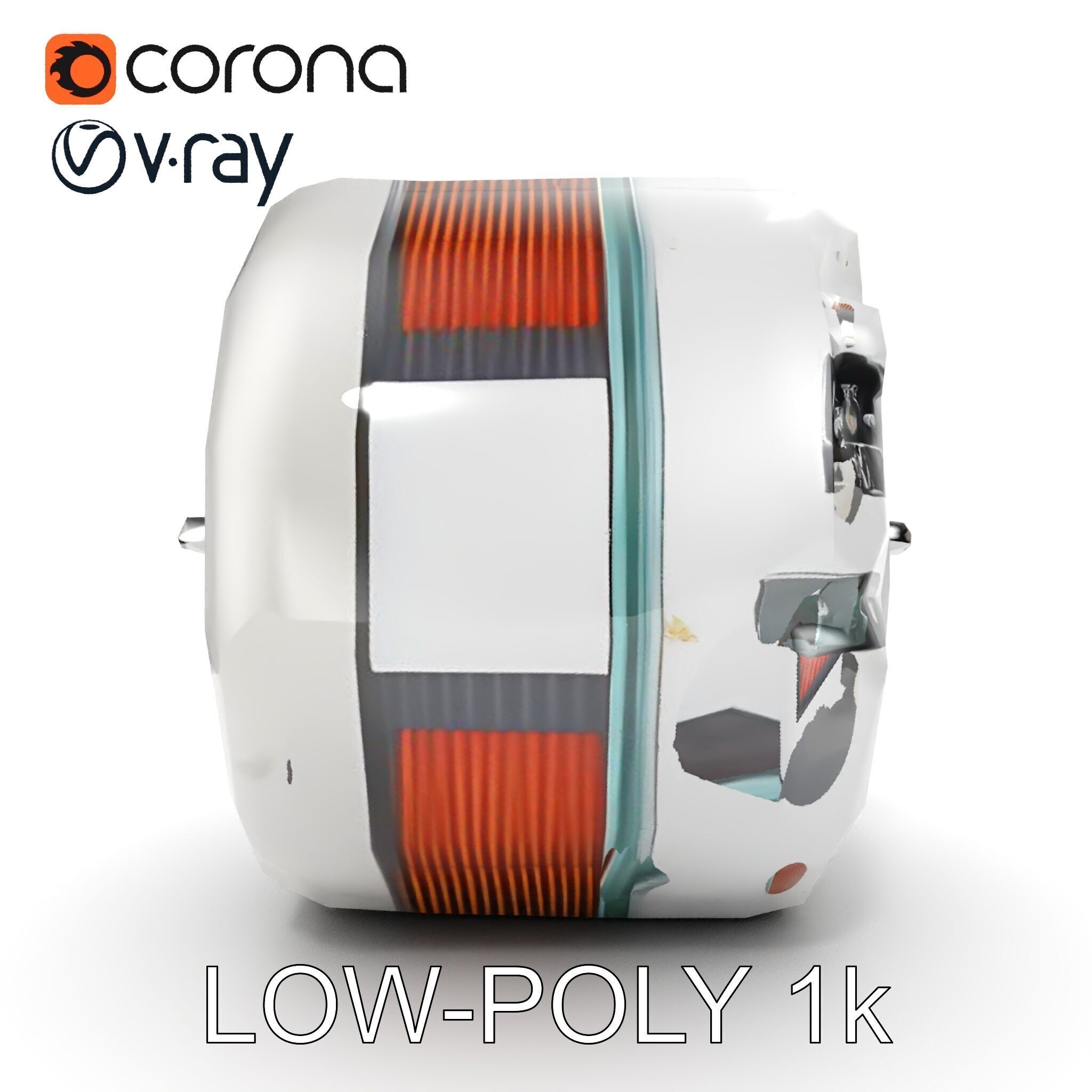 HighDetail Brushless Motor Model Pack Low-poly 3D model_17