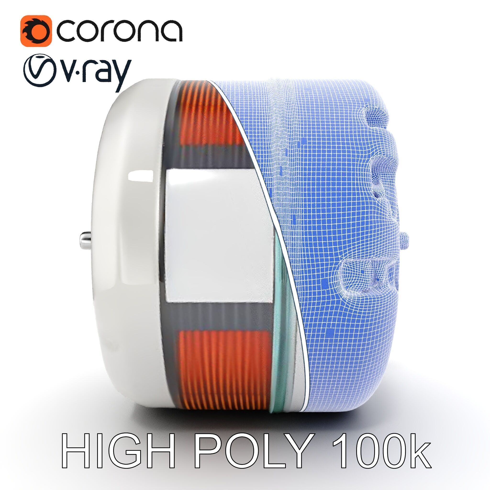 HighDetail Brushless Motor Model Pack Low-poly 3D model_36