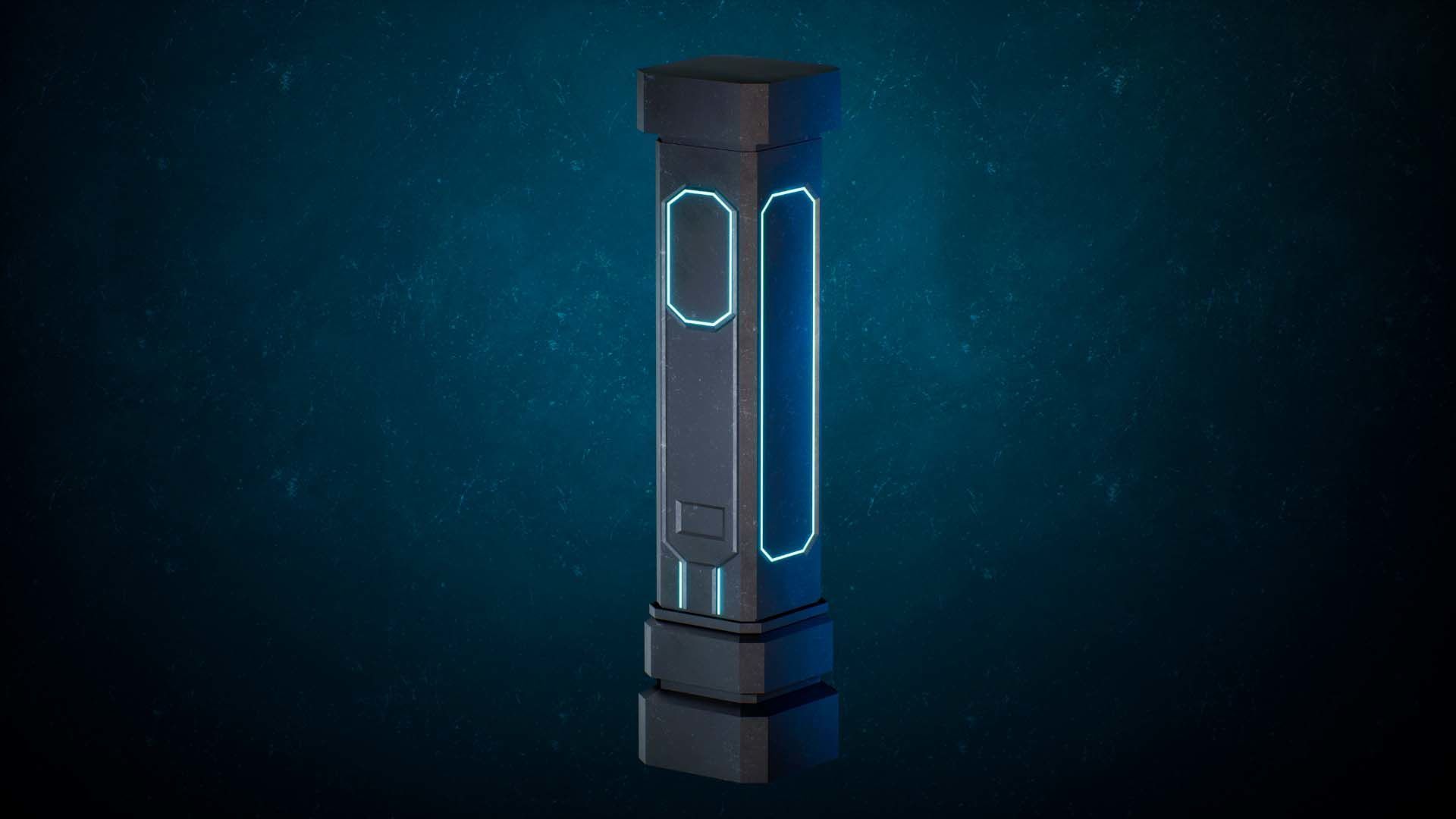 Sci-Fi Modular Environment Pack Low-poly 3D model_14