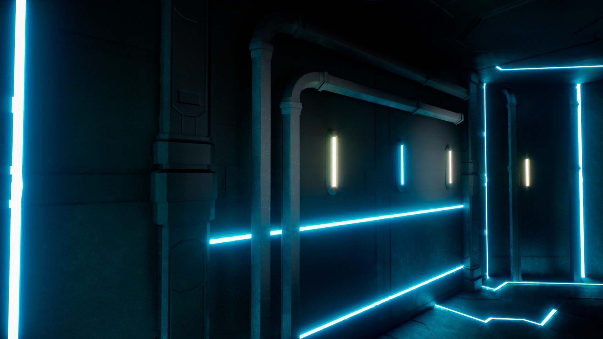 Sci-Fi Modular Environment Pack Low-poly 3D model_6