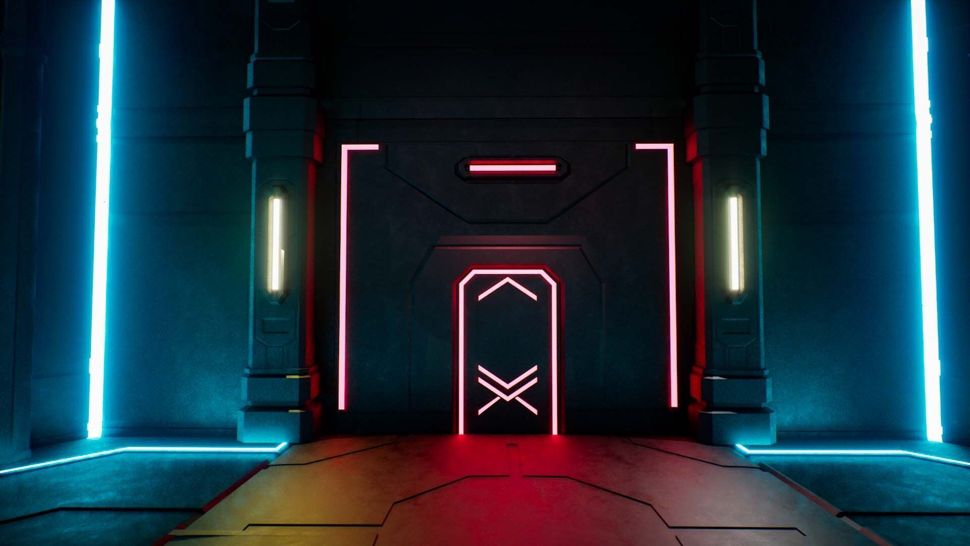 Sci-Fi Modular Environment Pack Low-poly 3D model_7