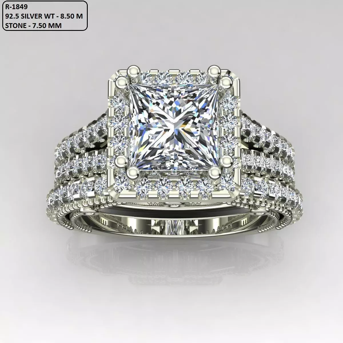 Solitaire Ring 3D print model_0