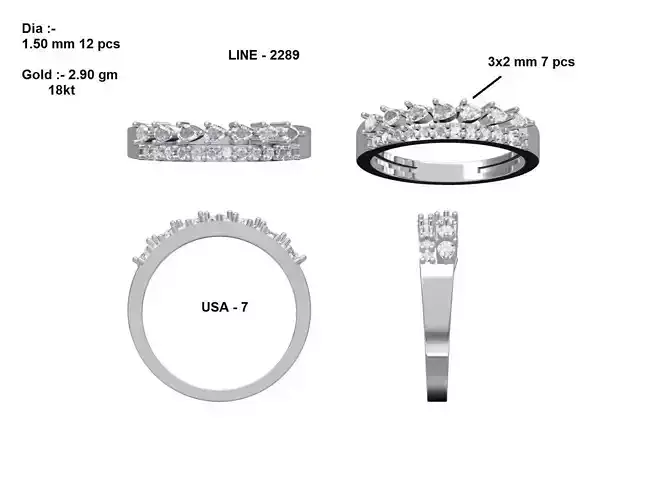Band Ring 3D print model