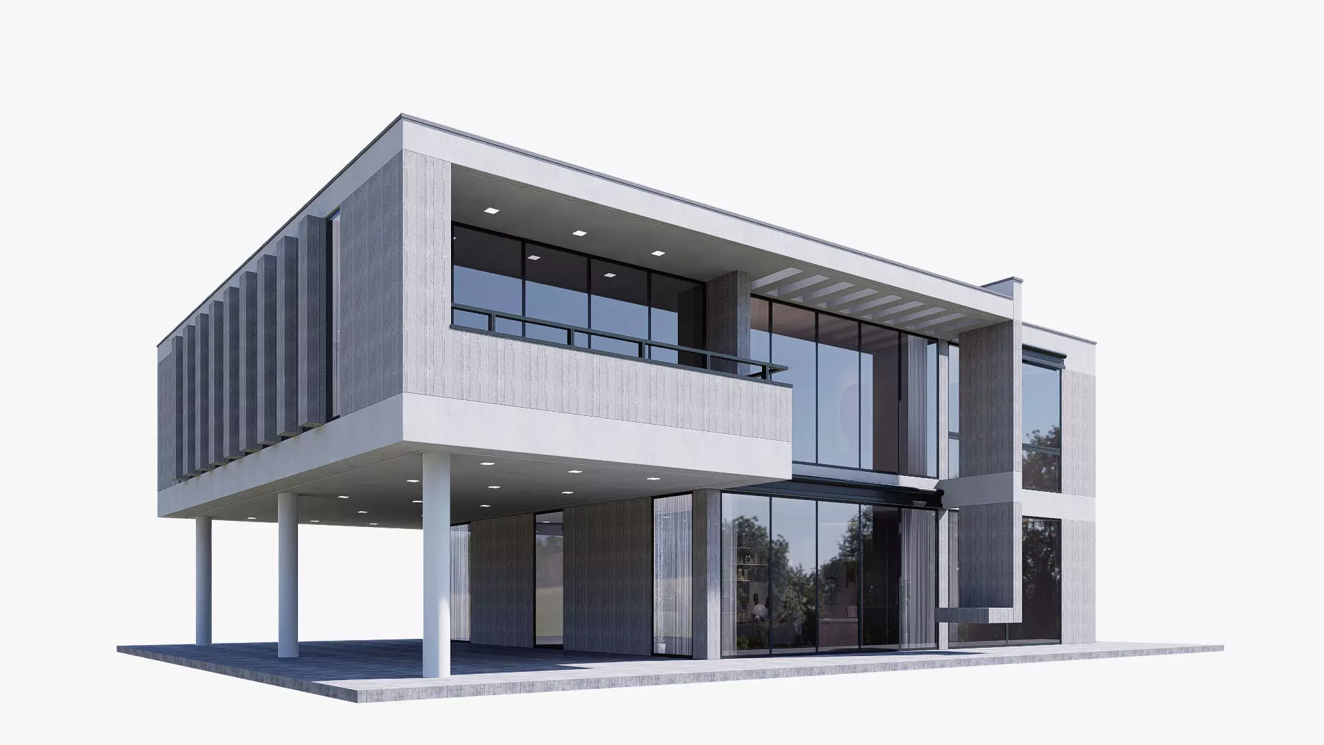 House Low-poly 3D model_0