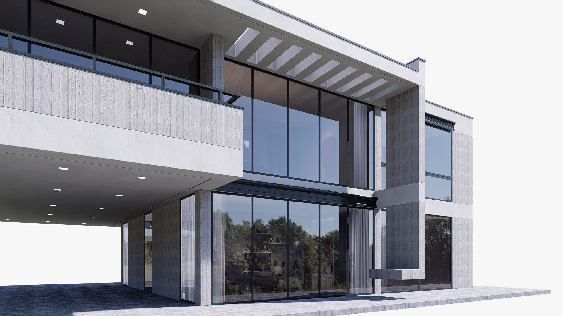 House Low-poly 3D model_5