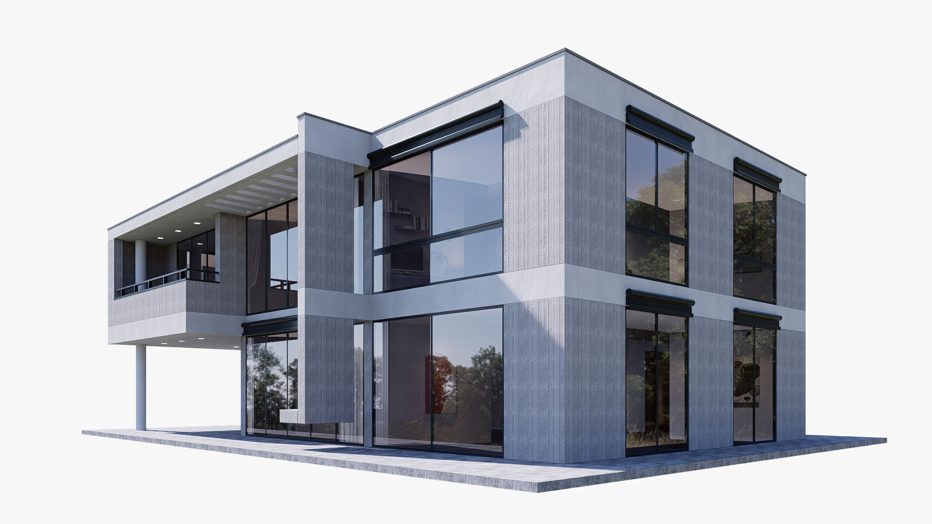 House Low-poly 3D model_1