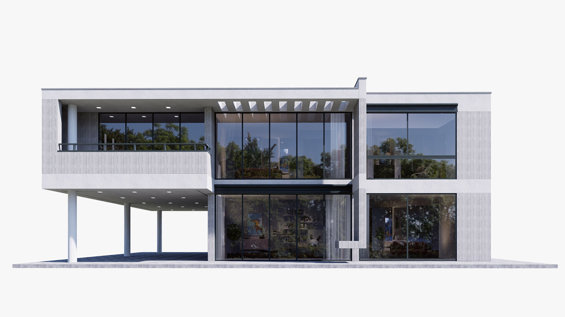 House Low-poly 3D model_4