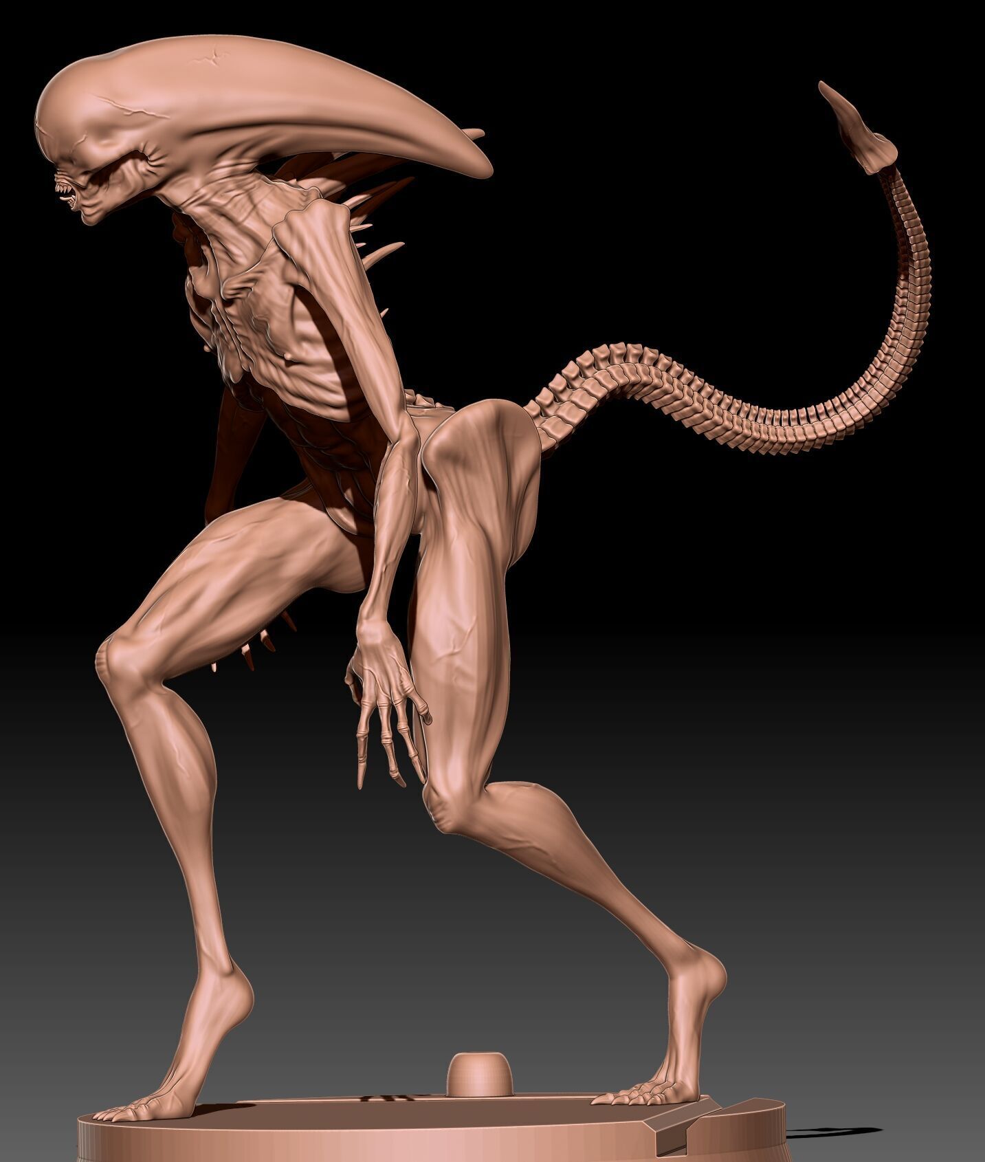 2 versions walking Neomorph 3D print model_7
