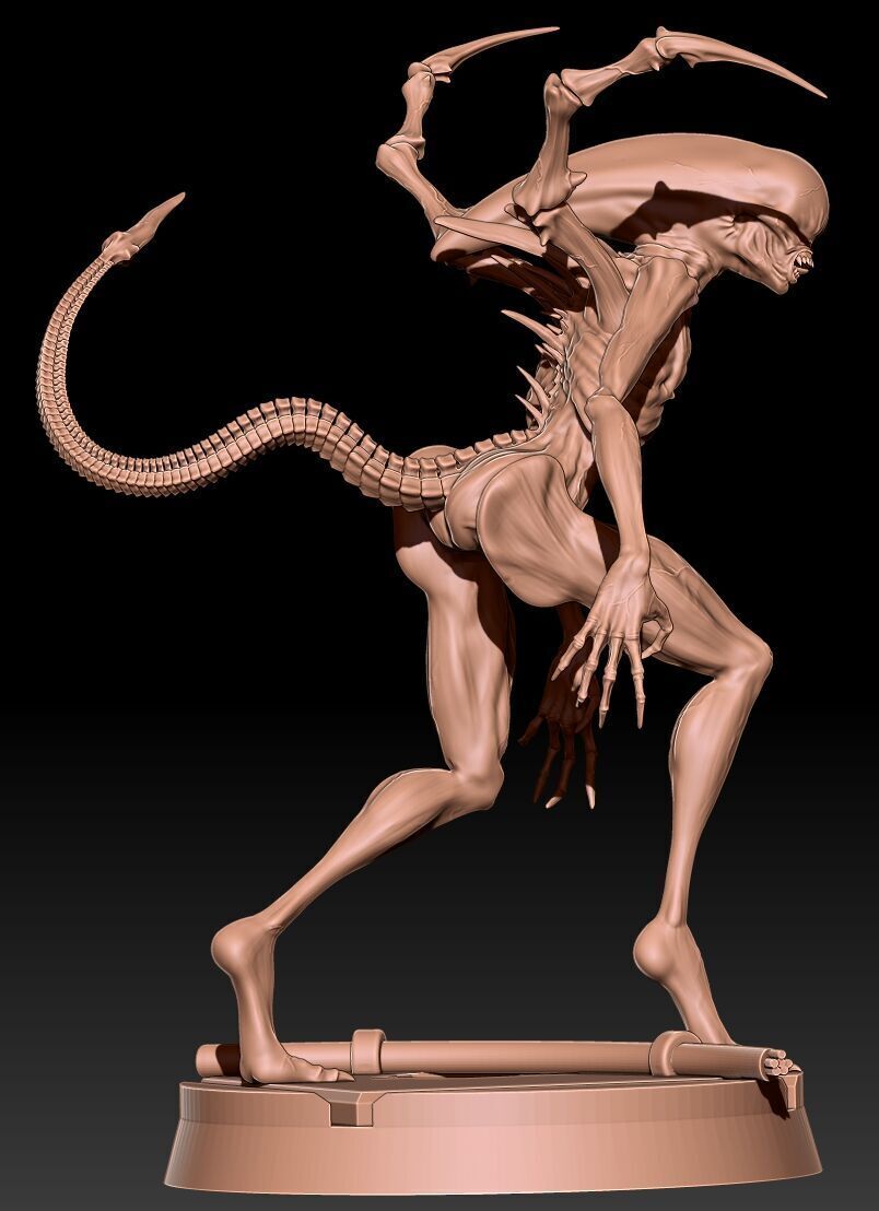 2 versions walking Neomorph 3D print model_1