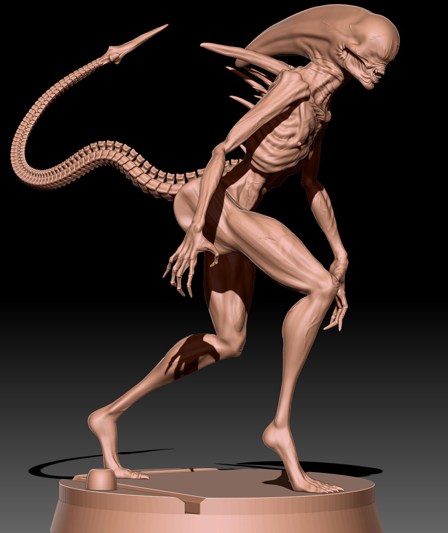 2 versions walking Neomorph 3D print model_4