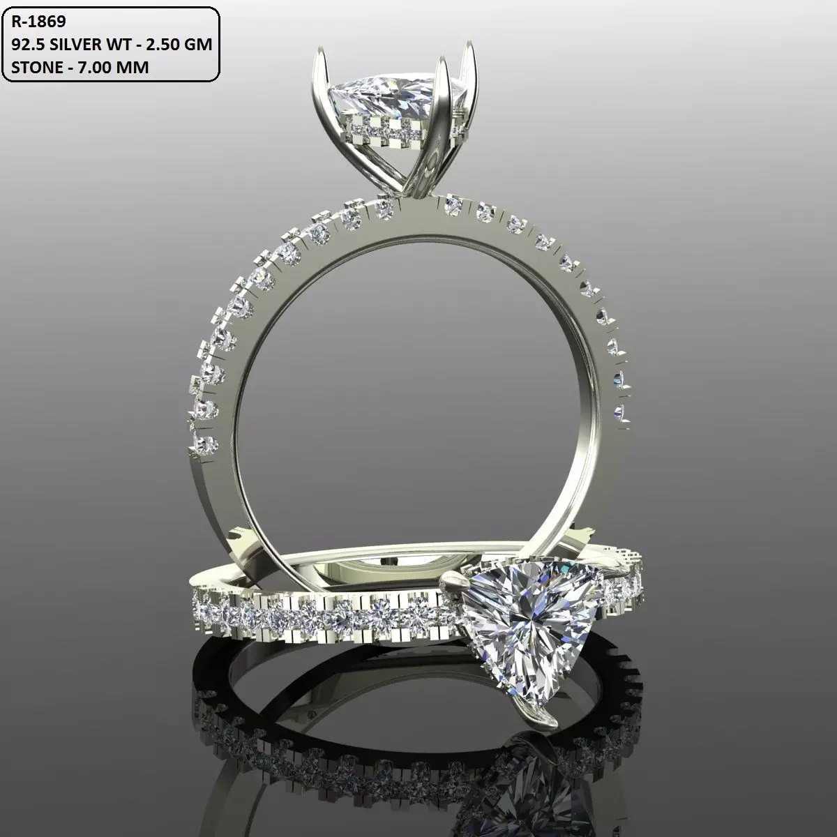Solitaire Ring 3D print model_0