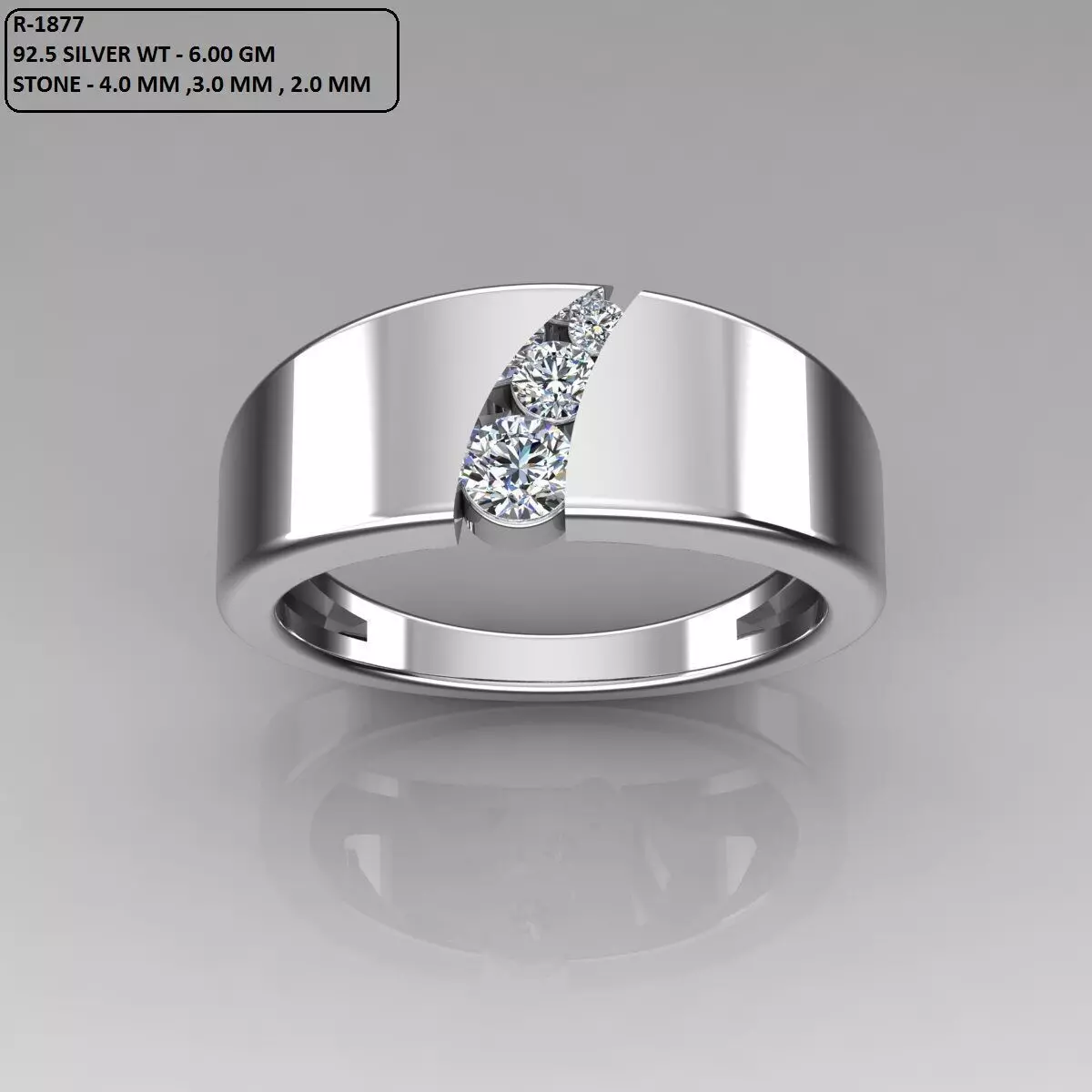 Band Ring 3D print model