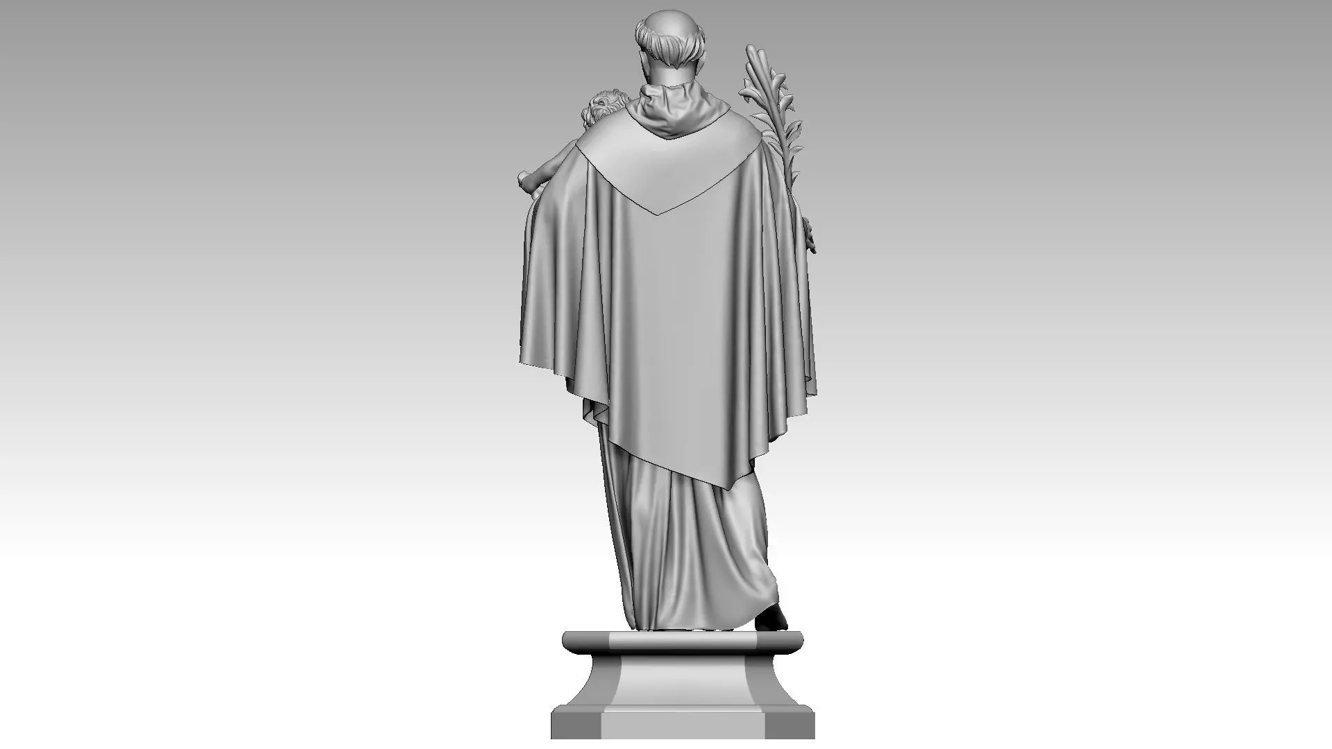 Saint Anthony  3D print model_4