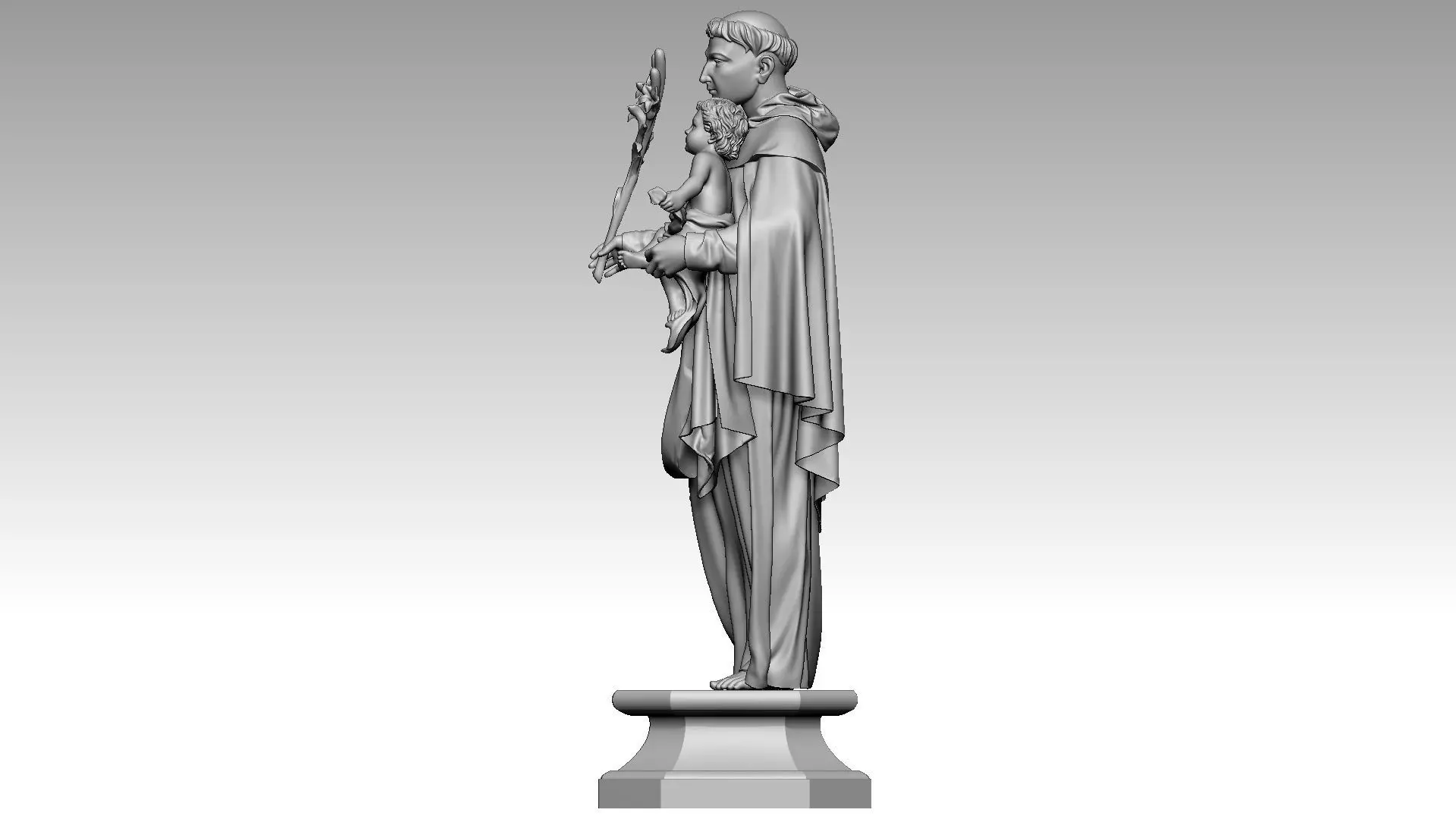 Saint Anthony  3D print model_2