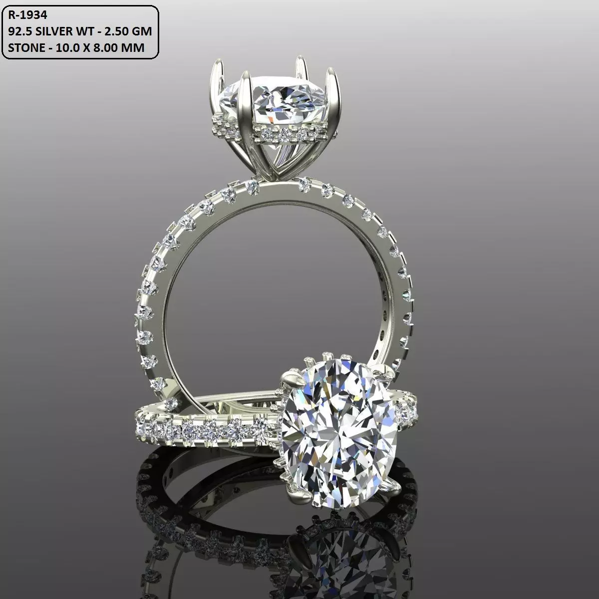 Solitaire Ring 3D print model_0