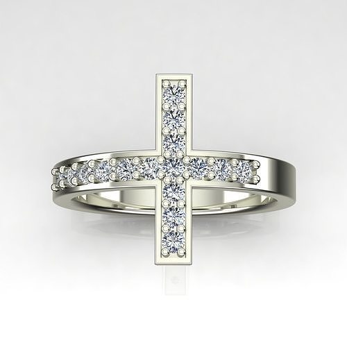 Holy Cross Ring 3D print model