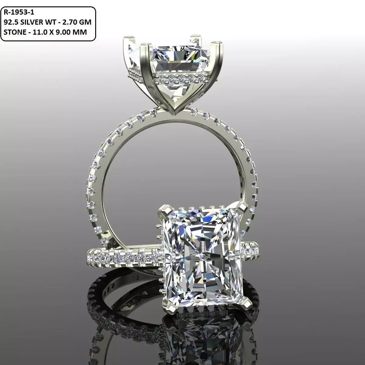 Solitaire Ring 3D print model_0