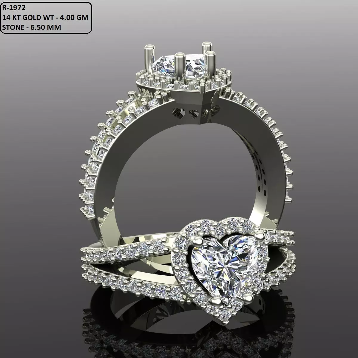 Solitaire Ring 3D print model_0