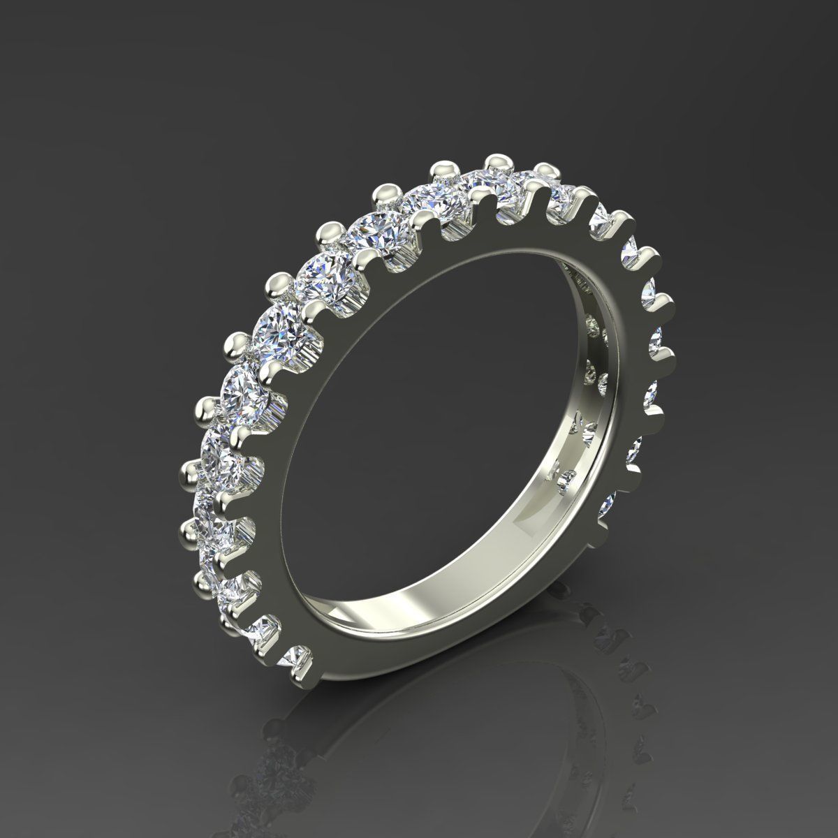 Band Ring 3D print model_1