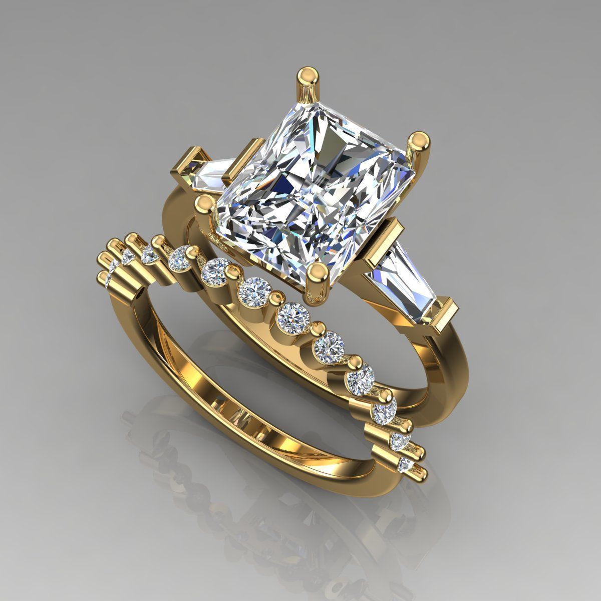 Solitaire Ring 3D print model_1