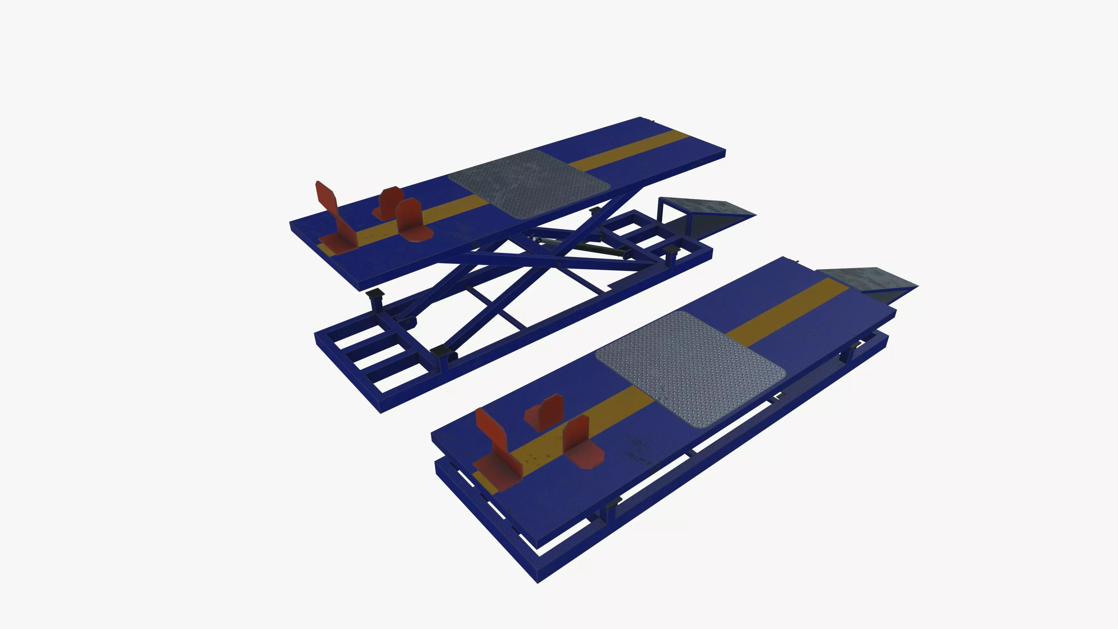 Hydraulic bike ramp 3D model