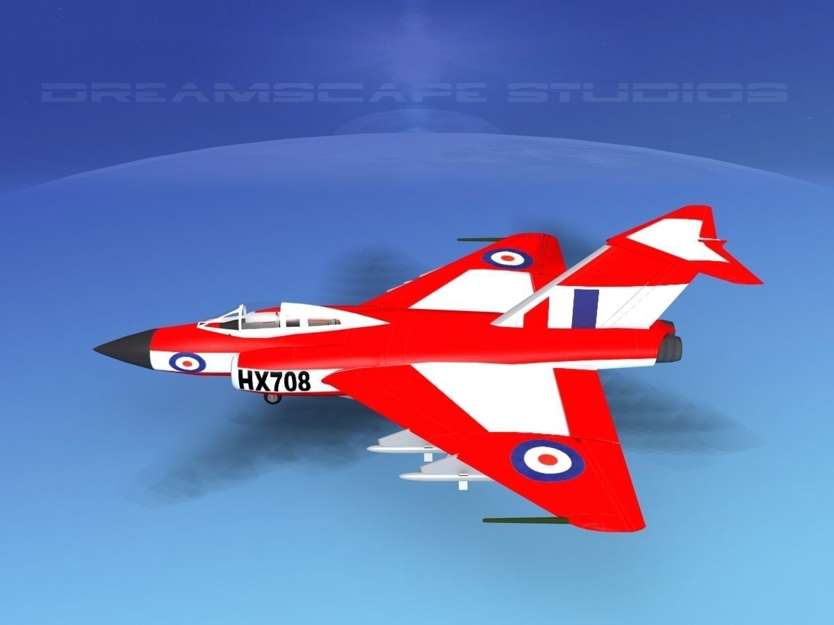 Gloster F-9 Javelin V02 3D model_9