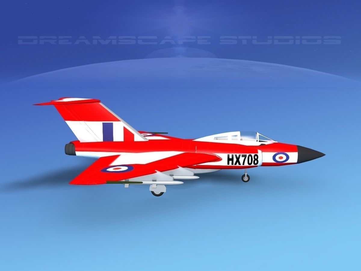 Gloster F-9 Javelin V02 3D model_4