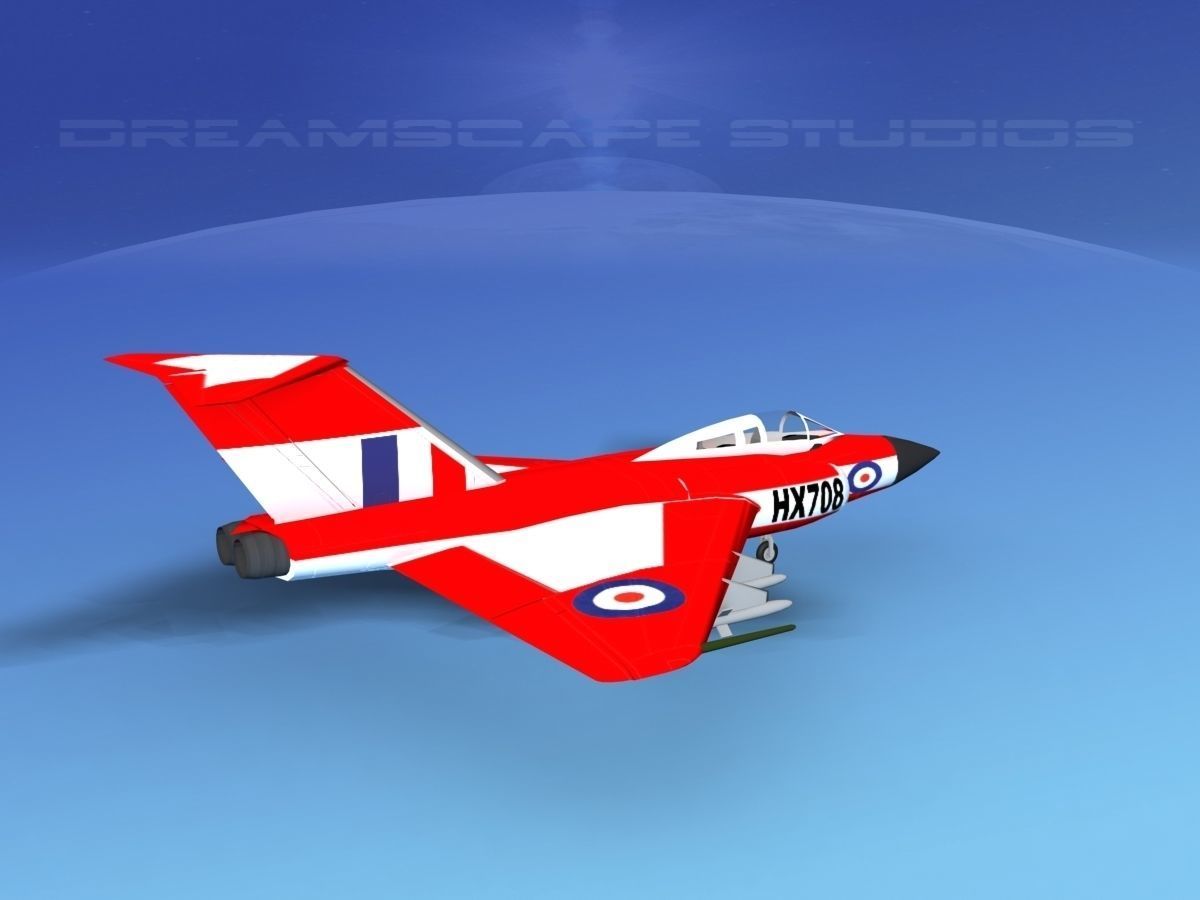 Gloster F-9 Javelin V02 3D model_5