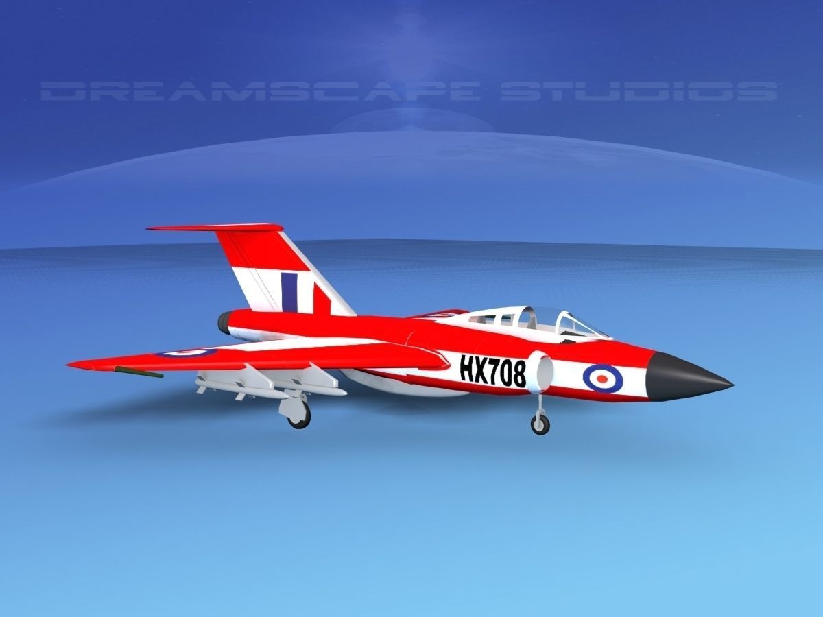 Gloster F-9 Javelin V02 3D model_3