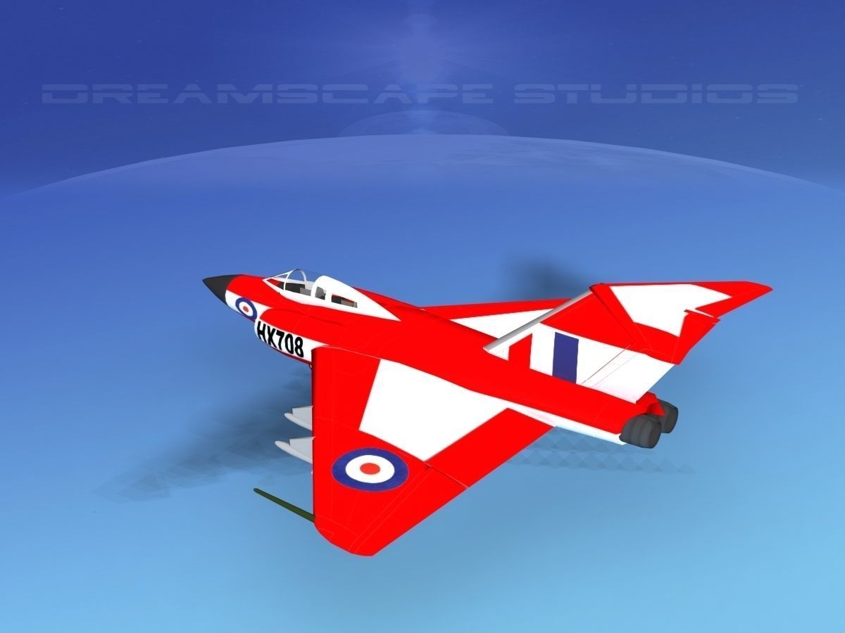 Gloster F-9 Javelin V02 3D model_8