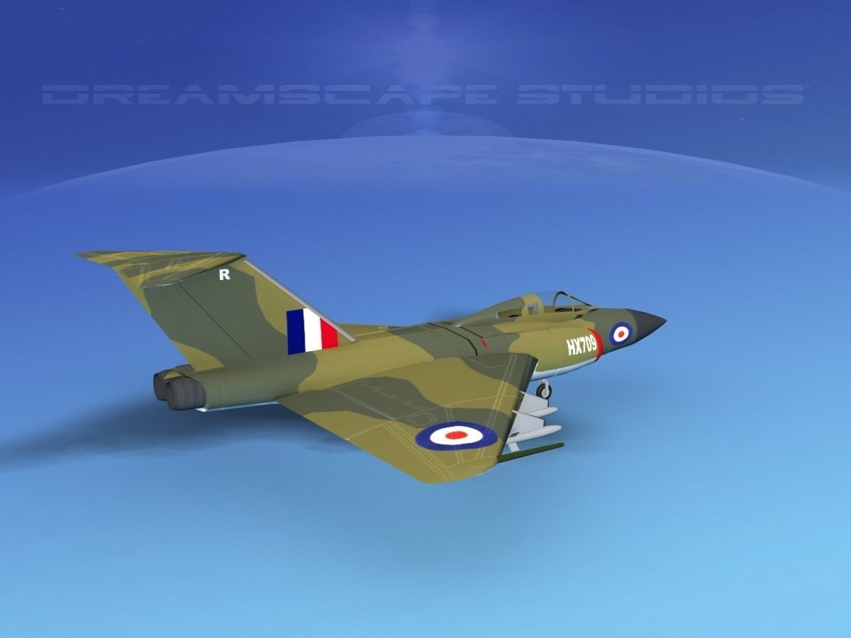 Gloster F-9 Javelin V03 3D model_5