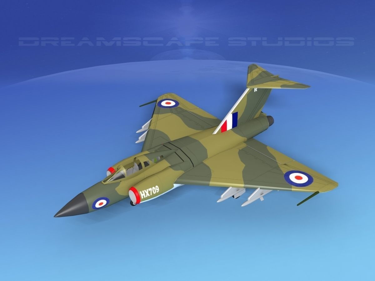 Gloster F-9 Javelin V03 3D model_10