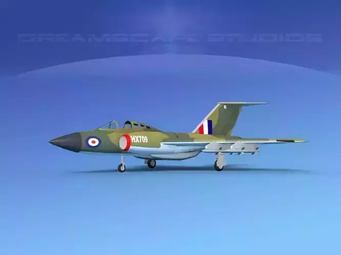 Gloster F-9 Javelin V03 3D model