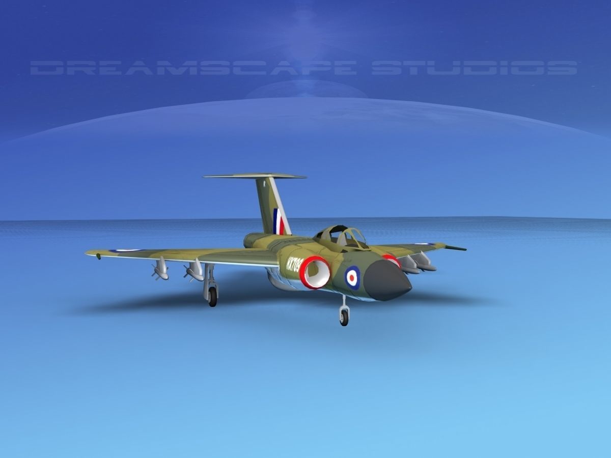 Gloster F-9 Javelin V03 3D model_2