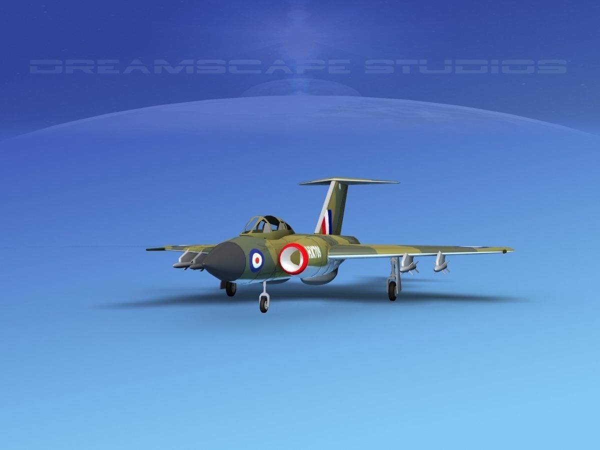 Gloster F-9 Javelin V03 3D model_1