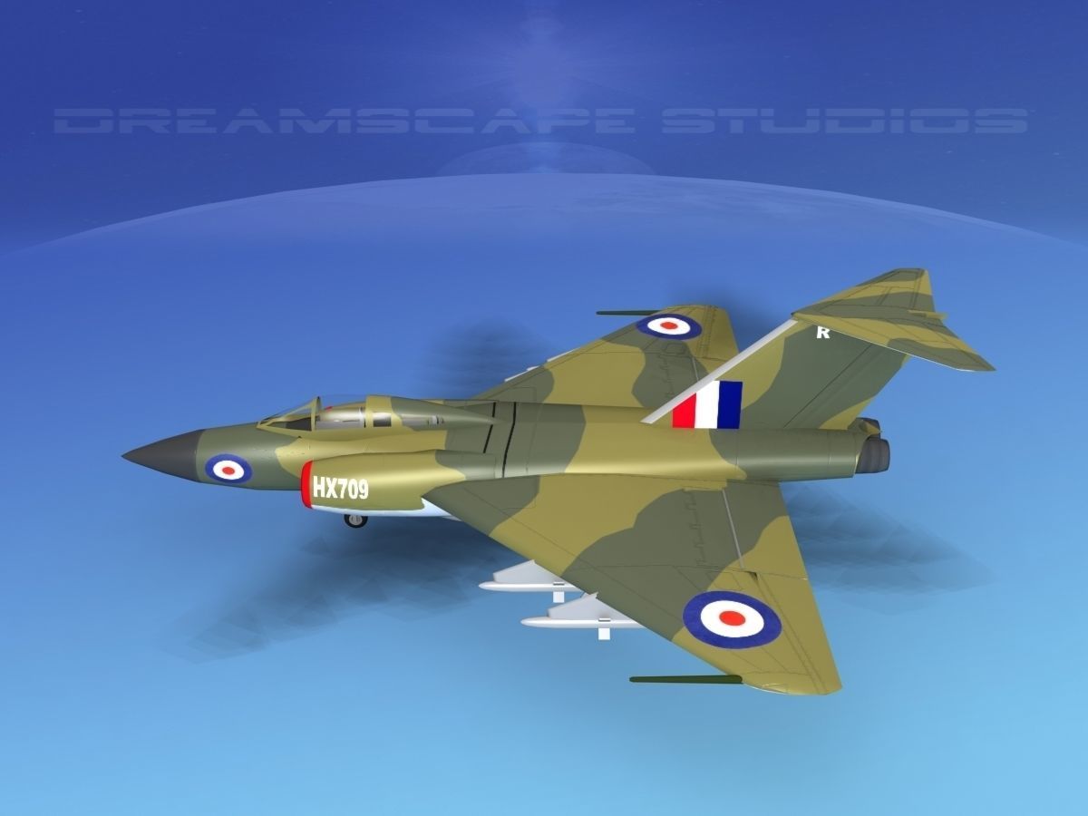Gloster F-9 Javelin V03 3D model_9