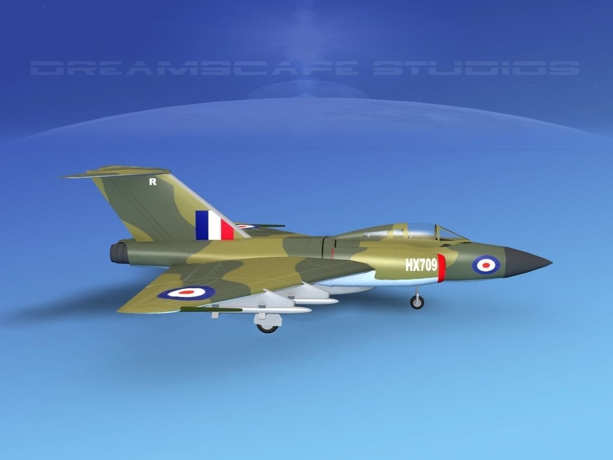 Gloster F-9 Javelin V03 3D model_4