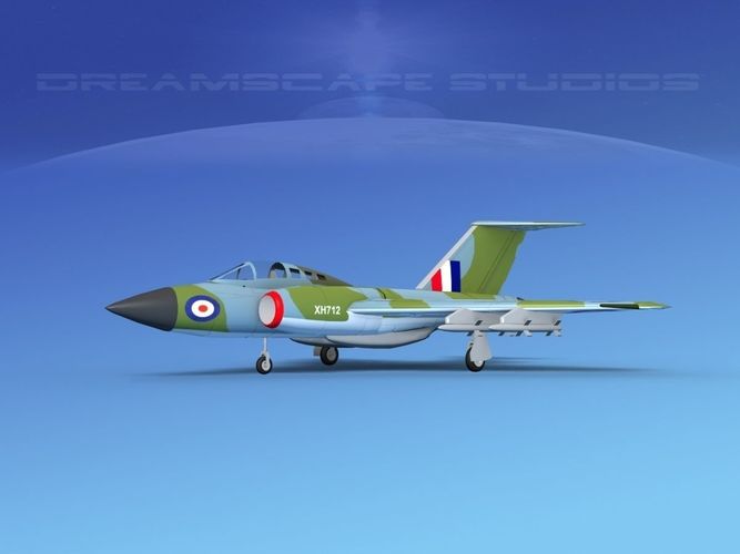 Gloster F-9 Javelin V04 3D model