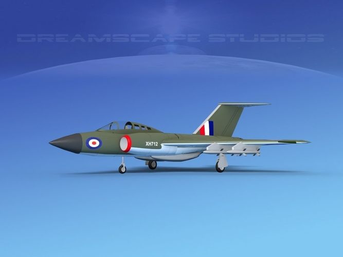 Gloster F-9 Javelin V05 3D model