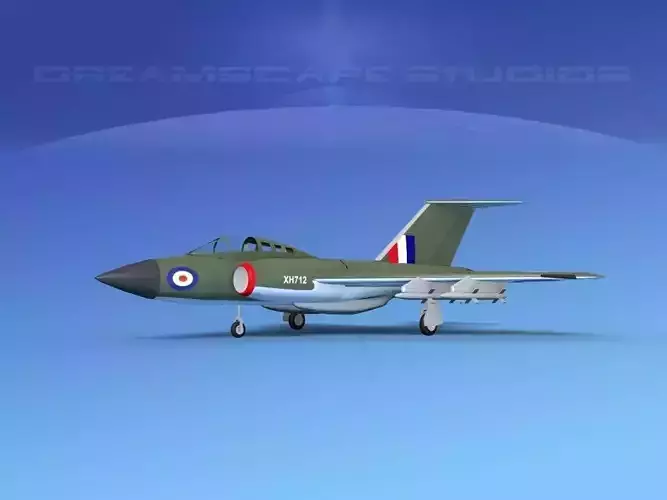 Gloster F-9 Javelin V05 3D model