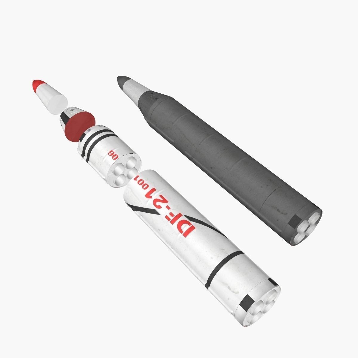 CSS-5 Ballistic Missile 3D model_7